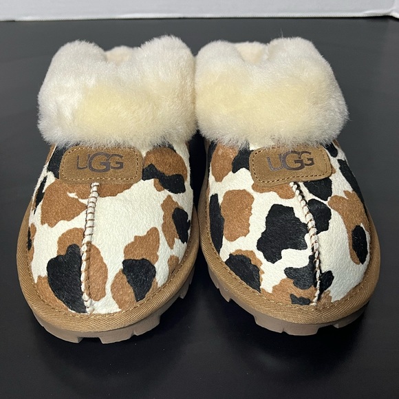 ugg slippers cow print